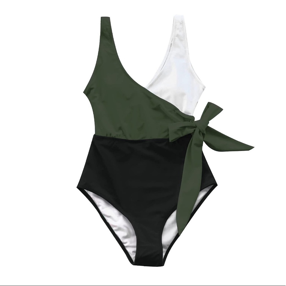 NWT Cupshe Color Block Swimsuit - Picture 2 of 5